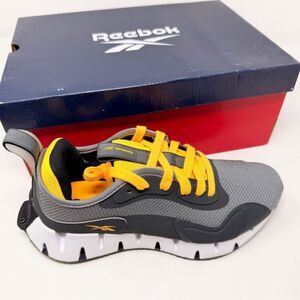 Reebok Grey Orange Zig Dynamica Sneakes Running Shoes New